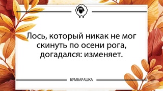 Лось, который никак не мог скинуть ...