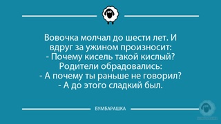 Вовочка молчал до шести лет. И...