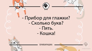 Прибор для глажки?- Сколько букв?...