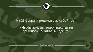 На 23 февраля родился сам собой тос...