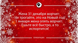 Жена 31 декабря ворчит:- Не тр...