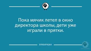 Пока мячик летел в окно директора ш...