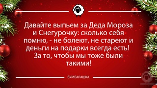 Давайте выпьем за Деда Мороза и Сне...