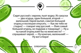 Сидят русский с евреем, пьют водку...