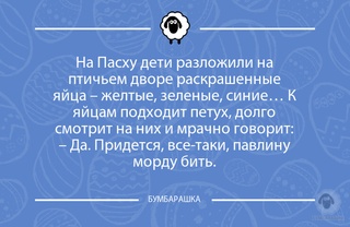 На Пасху дети разложили на птичьем ...